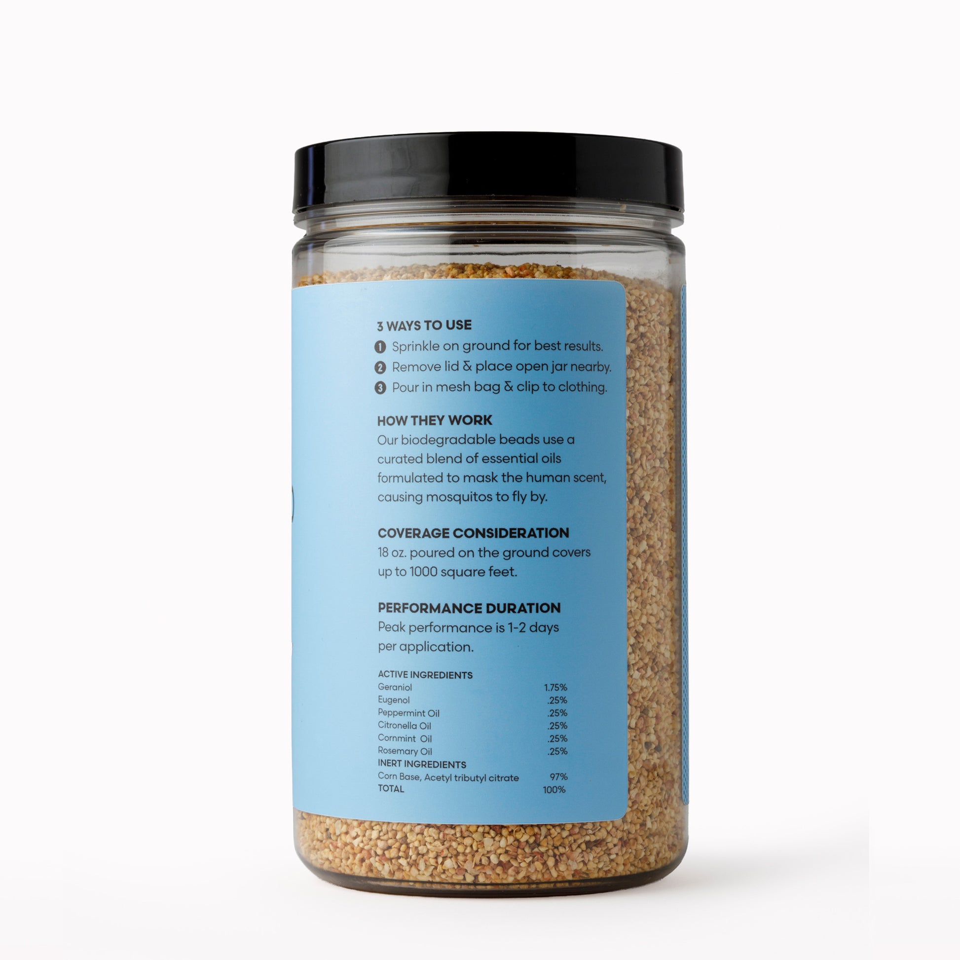 Mosquito Beads natural mosquito repellent you pour where you sit